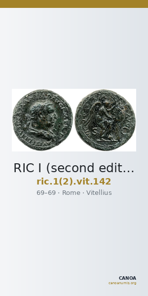 RIC I (second edition) Vitellius 142 — CANOA