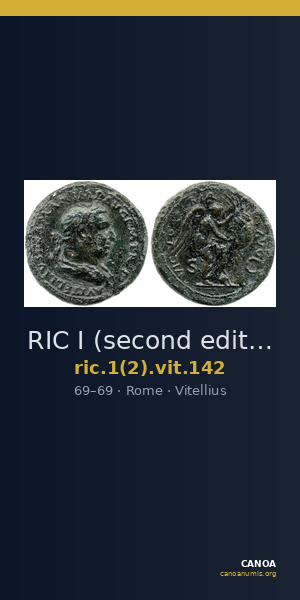RIC I (second edition) Vitellius 142 — CANOA