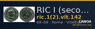 RIC I (second edition) Vitellius 142 — CANOA