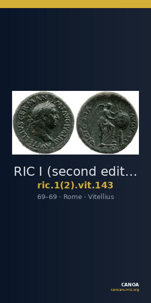 RIC I (second edition) Vitellius 143 — CANOA
