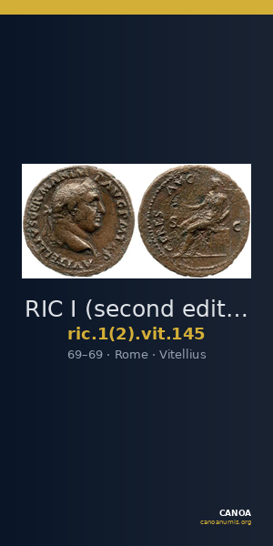 RIC I (second edition) Vitellius 145 — CANOA