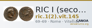 RIC I (second edition) Vitellius 145 — CANOA
