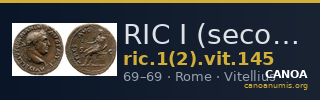 RIC I (second edition) Vitellius 145 — CANOA
