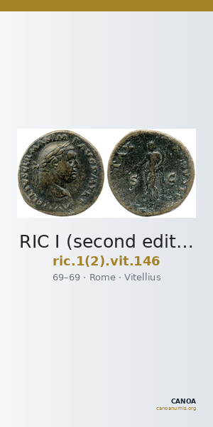RIC I (second edition) Vitellius 146 — CANOA