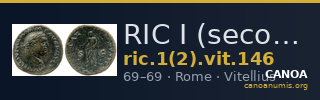 RIC I (second edition) Vitellius 146 — CANOA
