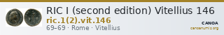 RIC I (second edition) Vitellius 146 — CANOA