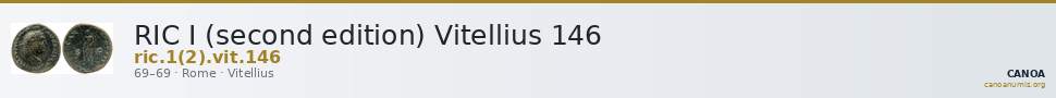 RIC I (second edition) Vitellius 146 — CANOA
