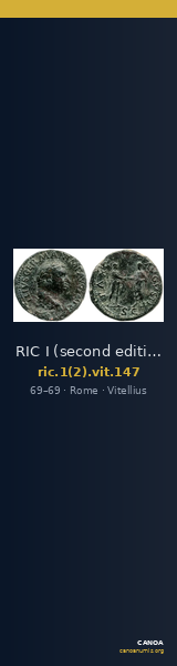 RIC I (second edition) Vitellius 147 — CANOA