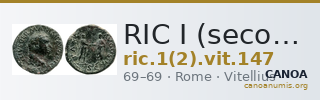 RIC I (second edition) Vitellius 147 — CANOA