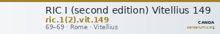 RIC I (second edition) Vitellius 149 — CANOA