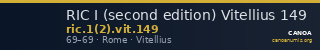 RIC I (second edition) Vitellius 149 — CANOA