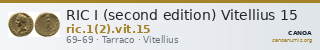 RIC I (second edition) Vitellius 15 — CANOA