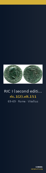 RIC I (second edition) Vitellius 151 — CANOA