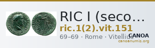 RIC I (second edition) Vitellius 151 — CANOA