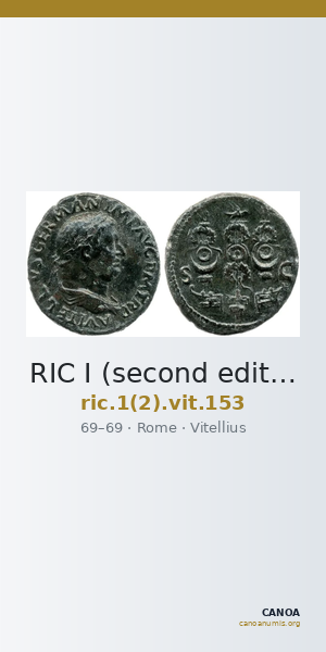 RIC I (second edition) Vitellius 153 — CANOA