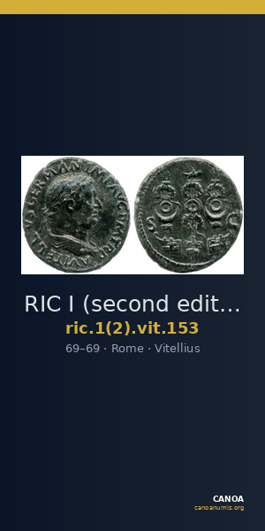 RIC I (second edition) Vitellius 153 — CANOA