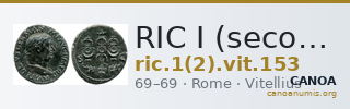 RIC I (second edition) Vitellius 153 — CANOA