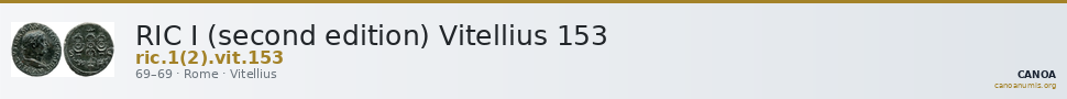 RIC I (second edition) Vitellius 153 — CANOA