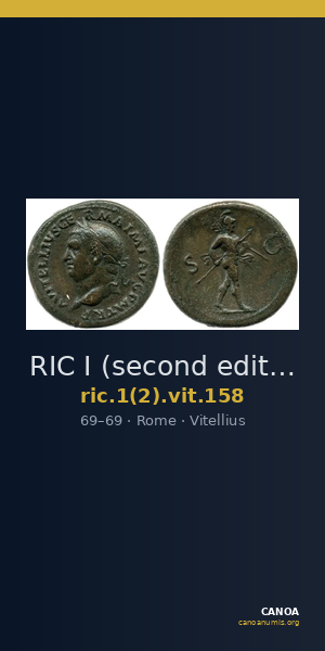 RIC I (second edition) Vitellius 158 — CANOA