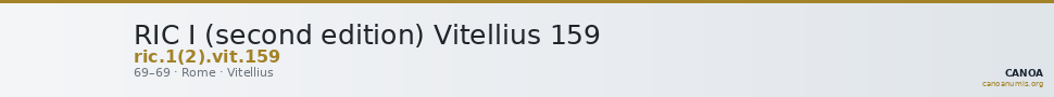RIC I (second edition) Vitellius 159 — CANOA