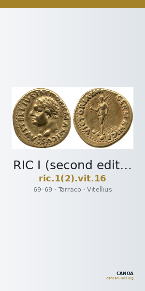 RIC I (second edition) Vitellius 16 — CANOA