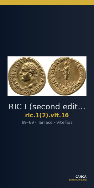 RIC I (second edition) Vitellius 16 — CANOA