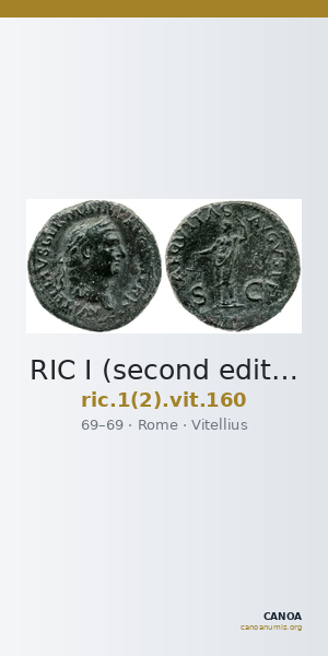 RIC I (second edition) Vitellius 160 — CANOA