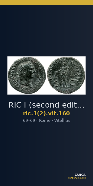RIC I (second edition) Vitellius 160 — CANOA