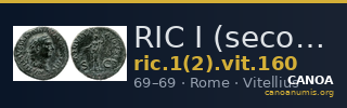 RIC I (second edition) Vitellius 160 — CANOA