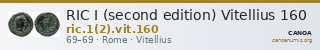 RIC I (second edition) Vitellius 160 — CANOA