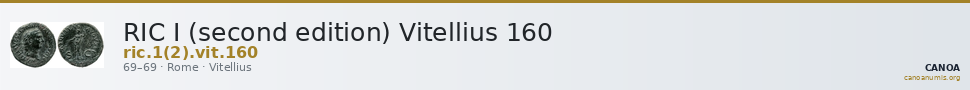 RIC I (second edition) Vitellius 160 — CANOA
