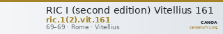 RIC I (second edition) Vitellius 161 — CANOA