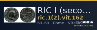 RIC I (second edition) Vitellius 162 — CANOA