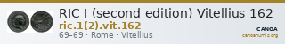 RIC I (second edition) Vitellius 162 — CANOA
