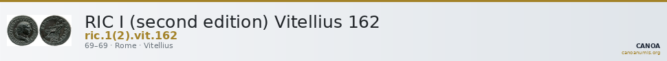 RIC I (second edition) Vitellius 162 — CANOA