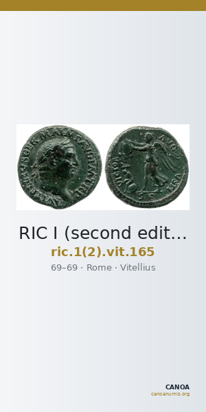 RIC I (second edition) Vitellius 165 — CANOA