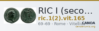 RIC I (second edition) Vitellius 165 — CANOA