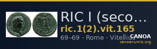 RIC I (second edition) Vitellius 165 — CANOA