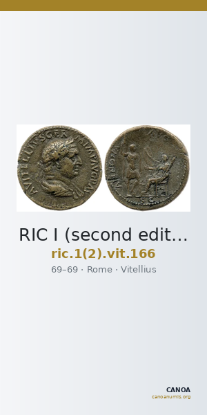 RIC I (second edition) Vitellius 166 — CANOA