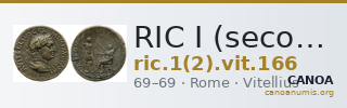 RIC I (second edition) Vitellius 166 — CANOA