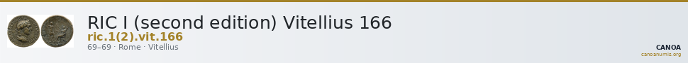 RIC I (second edition) Vitellius 166 — CANOA