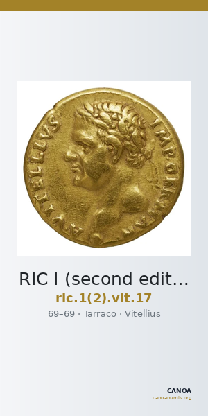 RIC I (second edition) Vitellius 17 — CANOA