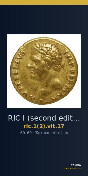 RIC I (second edition) Vitellius 17 — CANOA