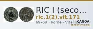 RIC I (second edition) Vitellius 171 — CANOA