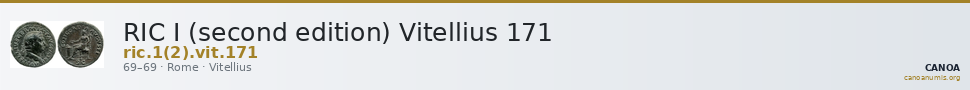 RIC I (second edition) Vitellius 171 — CANOA