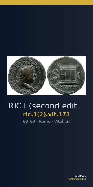 RIC I (second edition) Vitellius 173 — CANOA
