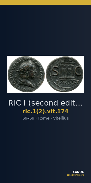 RIC I (second edition) Vitellius 174 — CANOA