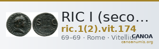 RIC I (second edition) Vitellius 174 — CANOA