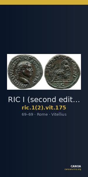 RIC I (second edition) Vitellius 175 — CANOA