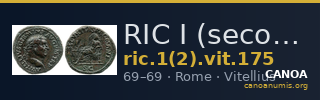 RIC I (second edition) Vitellius 175 — CANOA